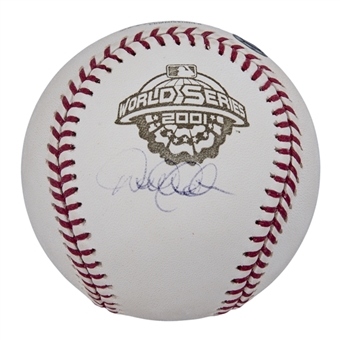 Derek Jeter Single Signed OML Selig 2001 World Series Baseball (MLB Authenticated)